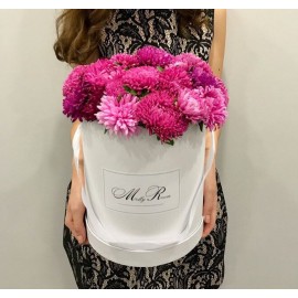 Астры в шляпной коробке