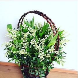 Корзина из 25 ландышей