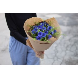 Васильки в крафте